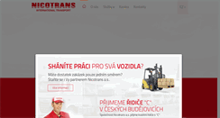 Desktop Screenshot of nicotrans.cz